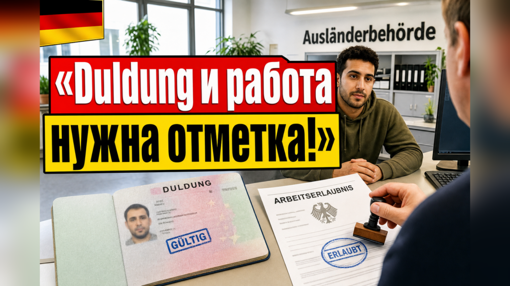 Можно ли работать с Duldung в Германии?