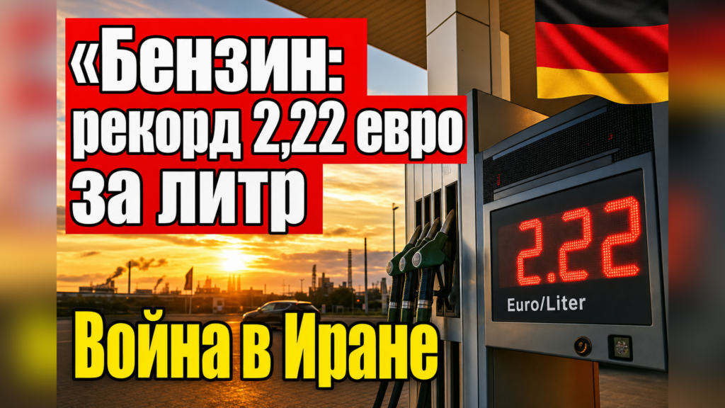 Бензин Super E10 подорожал до рекордных 2,22 евро на фоне войны с Ираном