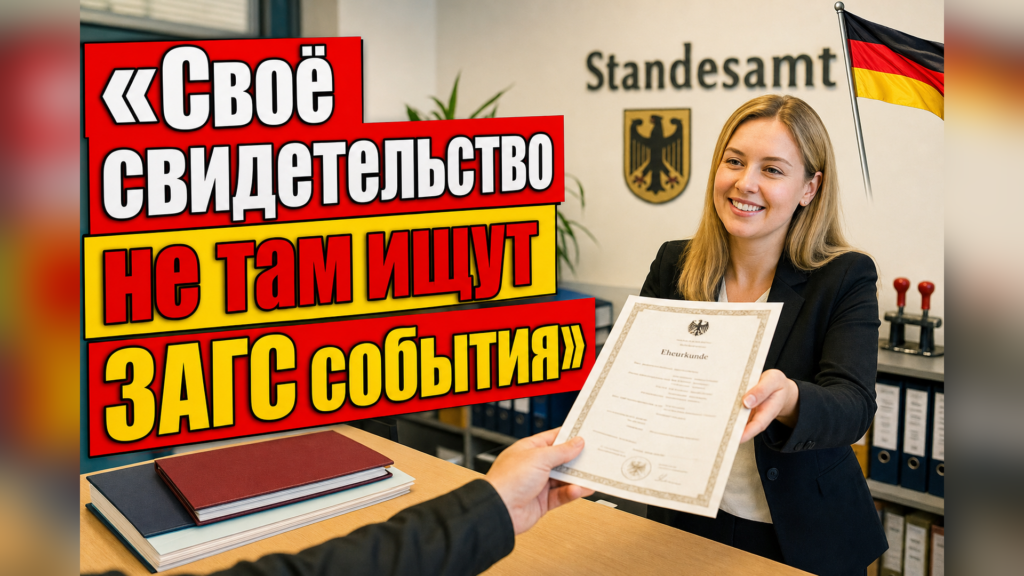 Какой ЗАГС выдаёт свидетельство о рождении в Германии?