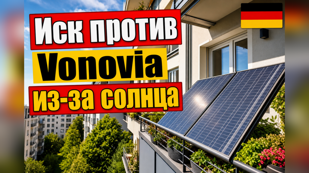 Немецкий экологический союз подал иск против Vonovia из-за балконных станций