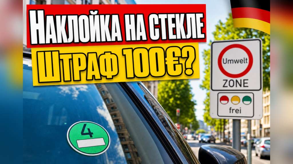 Нужна ли наклейка Umweltzone на машине в Германии?