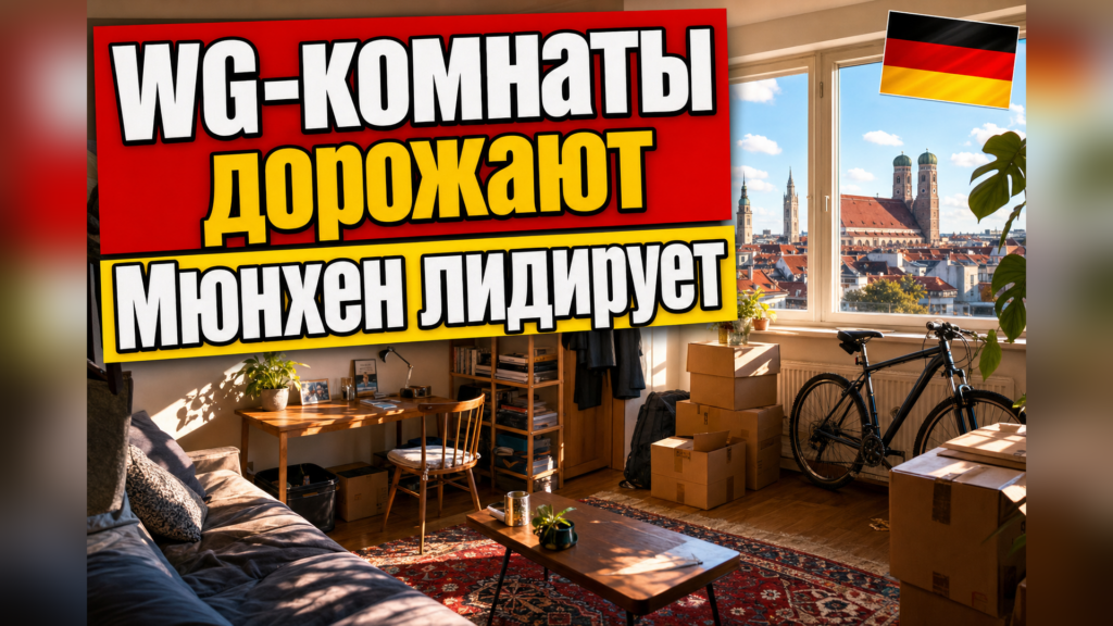 Аренда комнаты в WG в городах-миллионниках Германии заметно выросла
