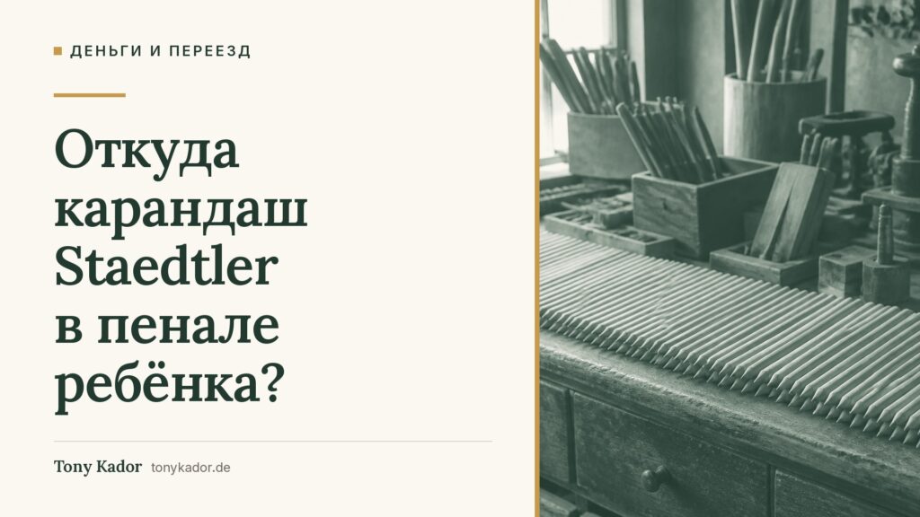 Откуда карандаш Staedtler в пенале ребёнка?